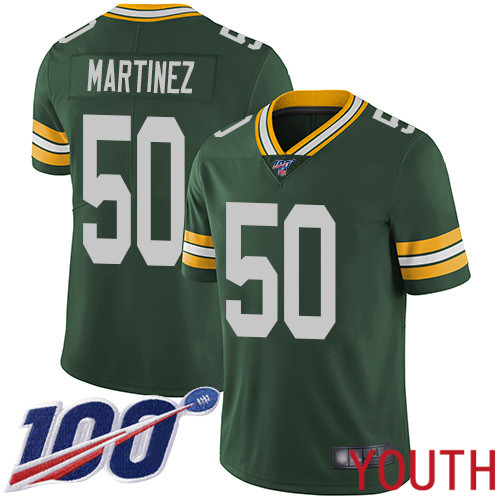 Green Bay Packers Limited Green Youth #50 Martinez Blake Home Jersey Nike NFL 100th Season Vapor Untouchable